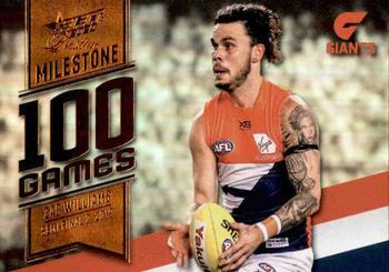 2020 Select Footy Stars Prestige - AFL Milestone Games #MG37 Zac Williams Front
